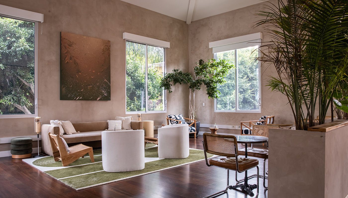 The 2nd Floor Private Member Lounge with soft seating and natural light